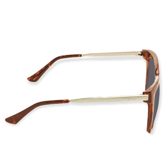 DIFF Hailey Sunglasses Tortoise Gold Frame Grey Lenses Oversized Square Sunnies - Picture 4 of 10